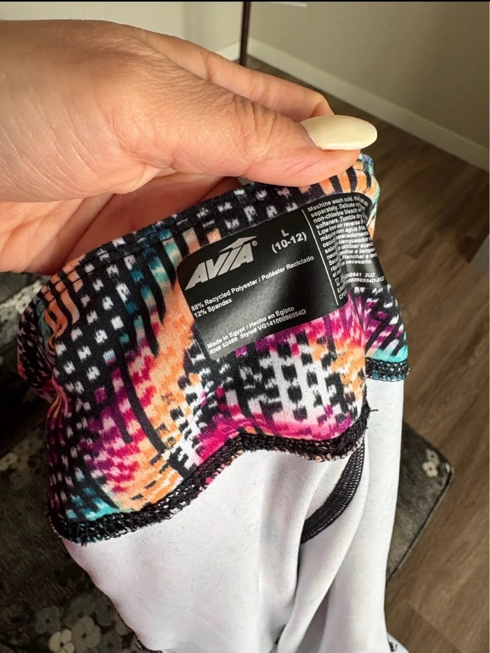 Avita Girls' Chevron Pixel Crop Top & Leggings - Black, Pink, Teal, Peach